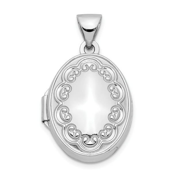 14k Yellow Gold Diamond Locket Holds 2 Photos 25mmx17mm 14k Yellow Gold Diamond Locket Holds 2 Photos 25mmx17mm